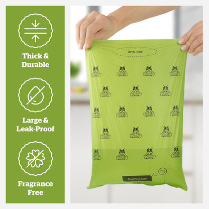 Pogi’S Poop Bags - 30 Unscented Rolls (450 Dog Poop Bags) - Leak-Proof, Earth-Friendly Poop Bags for Dogs